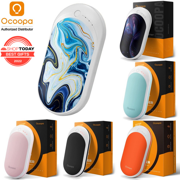 OCOOPA Hand Warmers Rechargeable Electric Portable Pocket Heater Power Bank 5200mAh -- 118S