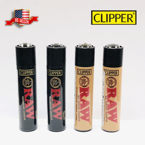 Clipper Classic Large Reusable Lighters Raw Collection 1 (Set of 4)