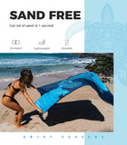 OCOOPA Microfiber Beach Towel Fast Drying Oversize Ocean Sand Free Extra soft--Turtle