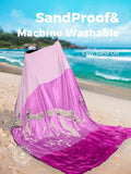 New! OCOOPA Diveblues Beach Blanket Sand proof 10'X 9' Fits 1-8 Adults Easy Pack -- Chic Pink