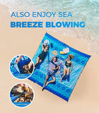 New! OCOOPA Diveblues Beach Blanket Sand proof 10'X 9' Fits 1-8 Adults Easy Pack -- Bohemia Turtle