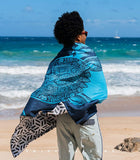 OCOOPA Microfiber Beach Towel Fast Drying Oversize Ocean Sand Free Extra soft--Turtle