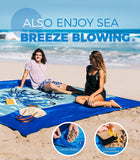 New! OCOOPA Diveblues Beach Blanket Sand proof 10'X 9' Fits 1-8 Adults Easy Pack -- Coconut Tree