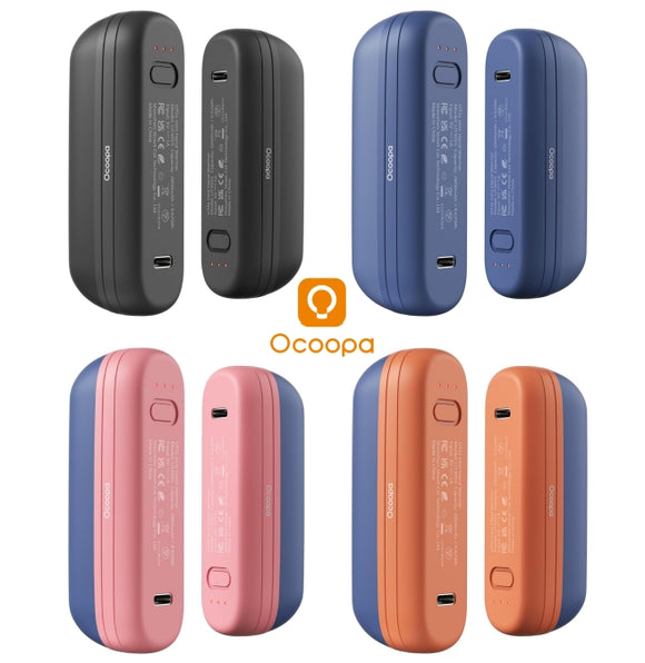 OCOOPA Rechargeable 2PK Magnetic Hand Warmer & 5600mAh Power Bank 12 Hrs Heat--UT2s Mini