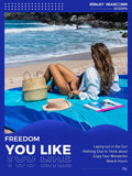 New! OCOOPA Diveblues Beach Blanket Sand proof 10'X 9' Fits 1-8 Adults Easy Pack -- Violet Blue