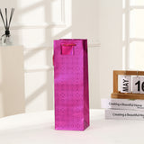 Wholesale Single Wine Bottle Bags Holiday Paper Gift Bags Set Home Wedding Birthday Party Favor Reusable Wine Bottle Wrapping Bags with Handles 12pcs/Pack
