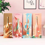 Wholesale Single Wine Bottle Bags Holiday Paper Gift Bags Set Home Wedding Birthday Party Favor Reusable Wine Bottle Wrapping Bags with Handles 12pcs/Pack