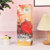 Wholesale Single Wine Bottle Bags Holiday Paper Gift Bags Set Christmas Party Favor Reusable Wine Bottle Wrapping Bags with Handles 12pcs/Pack