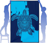 OCOOPA Microfiber Beach Towel Fast Drying Oversize Ocean Sand Free Extra soft--Turtle