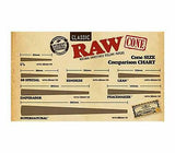 Authentic RAW Classic King Size Pre-Rolled Cones 200 Pack & Free Clipper Lighter